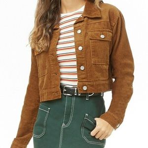 Corduroy Cropped Jacket